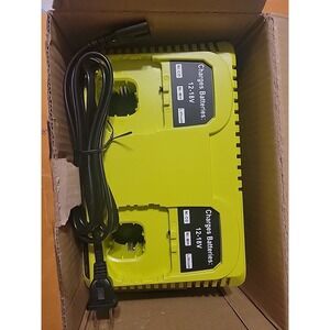 2Port P117 Replace Charger for Ryobi 18V Battery P117 P118 for 18V Max Lithiu...